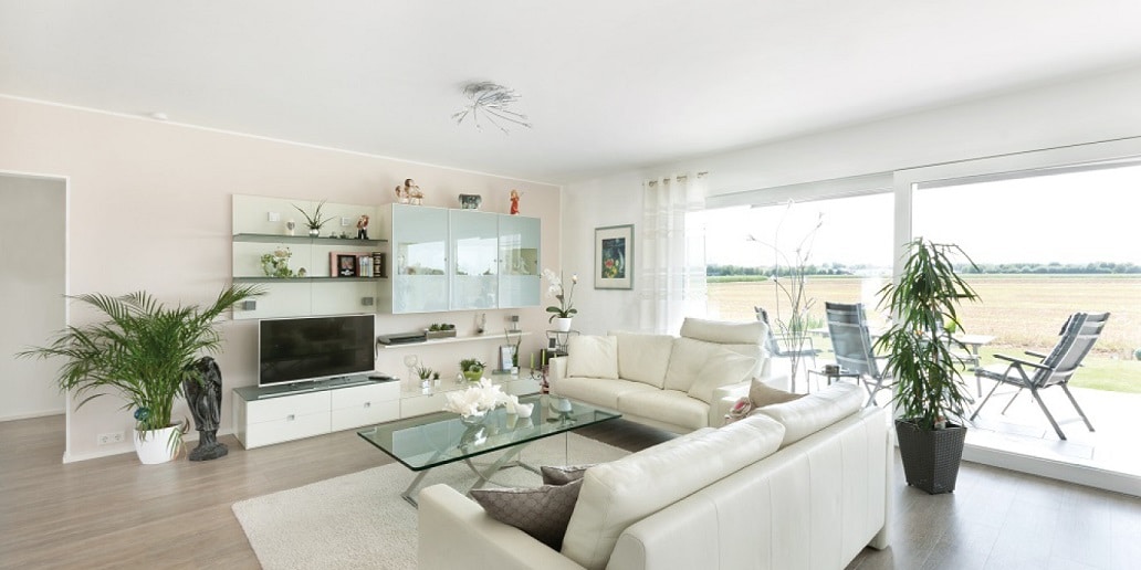 Wohnzimmer im Bungalow