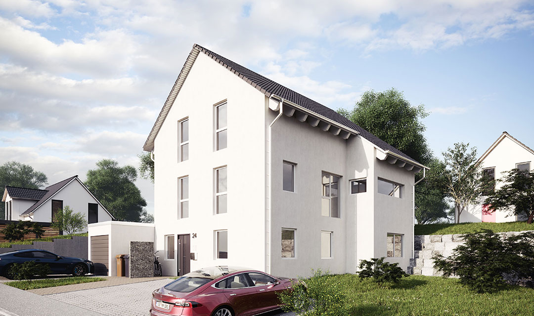 Einfamilienhaus mit Gewerbeflache und Homeoffice bauen