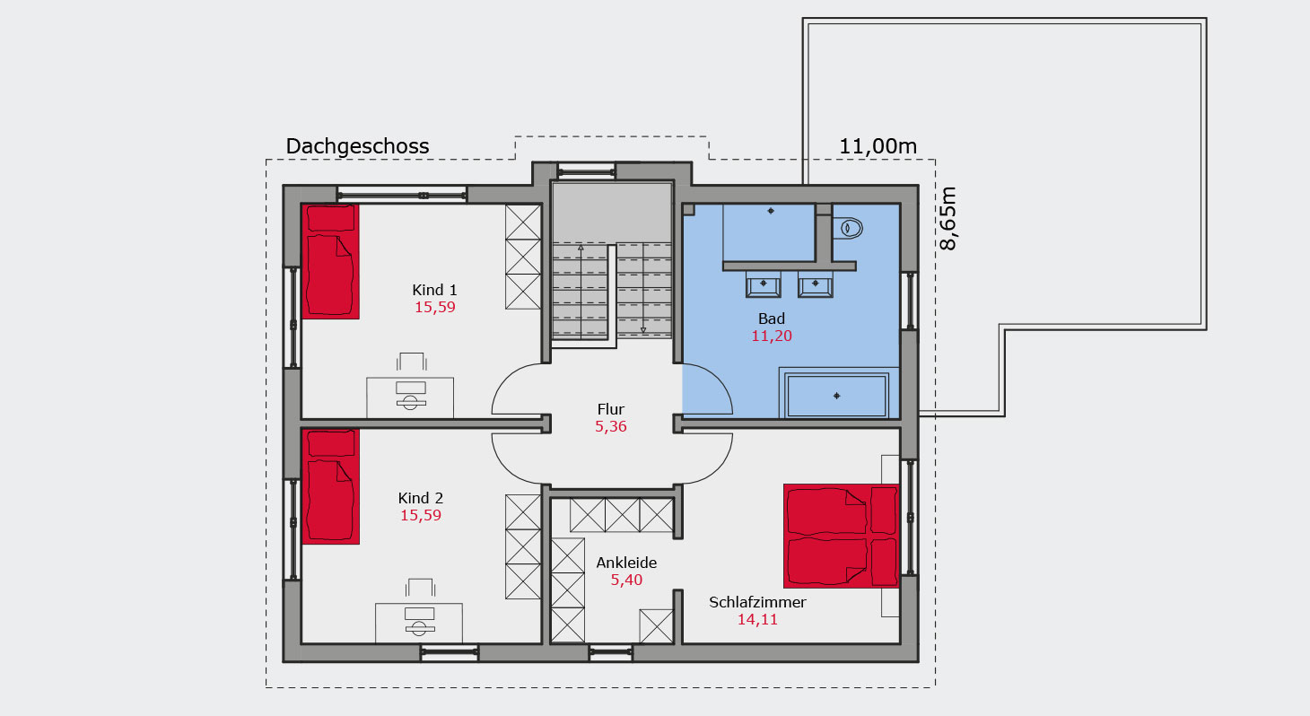 U304-Einfamilienhaus-grundriss-dachgeschoss
