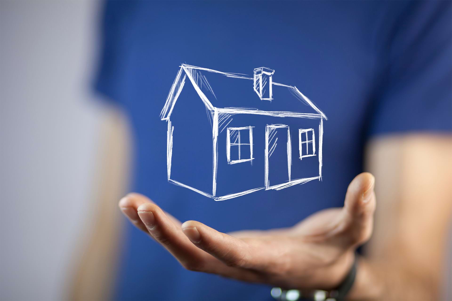 Haus in der Hand