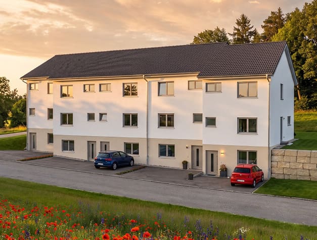 Projektierung Reihenhäuser Fuchsklinge Weissach im Tal - Visualisierung - Vorschau