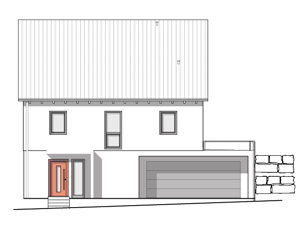 Neubau eines Einfamilienwohnhauses mit Doppelgarage in 89614 Öpfingen - Vorschau